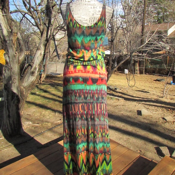 Ella Moss Multicolor Maxi Dress - Picture 7 of 7